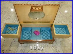 Vintage Swiss Reuge Dancing Ballerina Musical Jewelry Box Automaton (See Video)