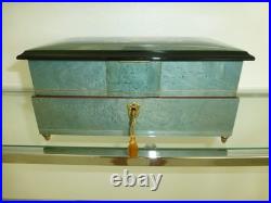 Vintage Swiss Reuge Dancing Ballerina Musical Jewelry Box Automaton (See Video)