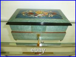 Vintage Swiss Reuge Dancing Ballerina Musical Jewelry Box Automaton (See Video)