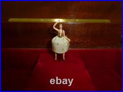 Vintage Swiss Reuge Dancing Ballerina Musical Jewelry Box Automaton (See Video)