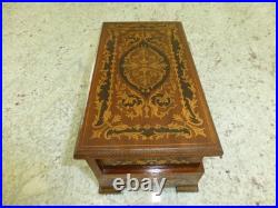 Vintage Swiss Reuge Dancing Ballerina Musical Jewelry Box Automaton (See Video)