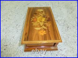 Vintage Swiss Reuge Dancing Ballerina Musical Jewelry Box Automaton (See Video)