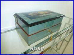 Vintage Swiss Reuge Dancing Ballerina Musical Jewelry Box Automaton (See Video)