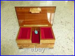 Vintage Swiss Reuge Dancing Ballerina Musical Jewelry Box Automaton (See Video)