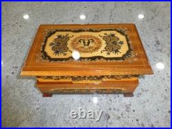 Vintage Swiss Reuge Dancing Ballerina Musical Jewelry Box Automaton (See Video)