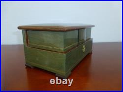 Vintage Swiss Reuge Dancing Ballerina Musical Jewelry Box Automaton (See Video)