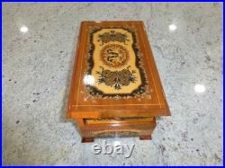 Vintage Swiss Reuge Dancing Ballerina Musical Jewelry Box Automaton (See Video)