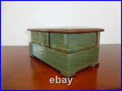 Vintage Swiss Reuge Dancing Ballerina Musical Jewelry Box Automaton (See Video)