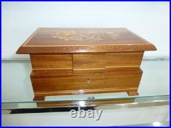 Vintage Swiss Reuge Dancing Ballerina Musical Jewelry Box Automaton (See Video)