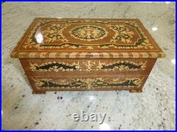 Vintage Swiss Reuge Dancing Ballerina Musical Jewelry Box Automaton (See Video)