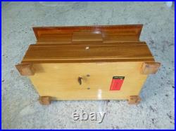 Vintage Swiss Reuge Dancing Ballerina Musical Jewelry Box Automaton (See Video)
