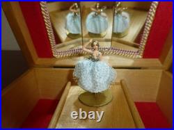 Vintage Swiss Reuge Dancing Ballerina Wooden Storage Box Music Box Vintage Swiss Reuge Dancing Ballerina Wooden Storage Box Music Box