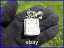Vintage Swiss Reuge Miniature Music Box Gold Tone Case Musical Brooch
