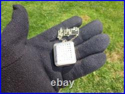 Vintage Swiss Reuge Miniature Music Box Gold Tone Case Musical Brooch