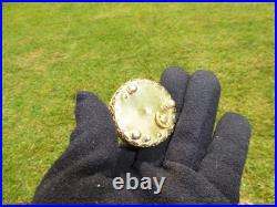 Vintage Swiss Reuge Miniature Music Box Mechanical Wind Up Gold Tone Metal Case