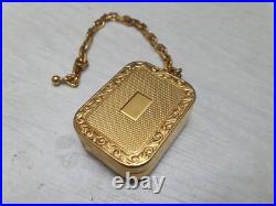 Vintage Swiss Reuge Miniature Swiss Music Box for Pendant Key Chain Ring Working