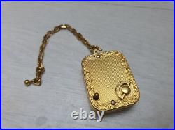 Vintage Swiss Reuge Miniature Swiss Music Box for Pendant Key Chain Ring Working