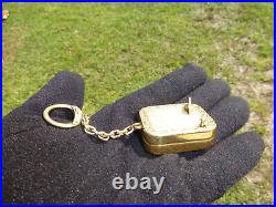 Vintage Swiss Reuge Miniature music box for pendant, Key Chain (Watch Video)