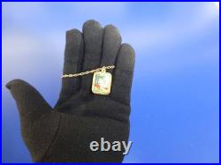 Vintage Swiss Reuge Miniature music box pendant Gold Filled Sterling Silver Case