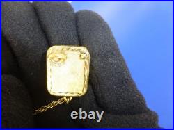 Vintage Swiss Reuge Miniature music box pendant Gold Filled Sterling Silver Case