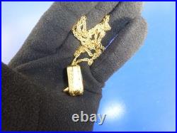 Vintage Swiss Reuge Miniature music box pendant Gold Filled Sterling Silver Case