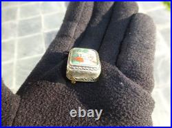 Vintage Swiss Reuge Miniature music box pendant Gold Gilt Sterling Silver Case Vintage Swiss Reuge Miniature music box pendant Gold Gilt Sterling Silver Case