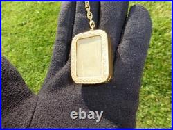 Vintage Swiss Reuge Miniature music box pendant, Key Chain, Photo Display Front