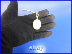 Vintage Swiss Reuge Miniature music box pendant Sterling Silver Case with Chain