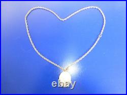 Vintage Swiss Reuge Miniature music box pendant Sterling Silver Case with Chain