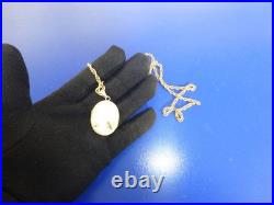 Vintage Swiss Reuge Miniature music box pendant Sterling Silver Case with Chain