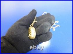 Vintage Swiss Reuge Miniature music box pendant Sterling Silver Case with Chain