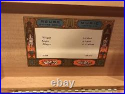 Vintage Swiss Reuge Music Box 72 Key Bach, Corelli & Mozart Minuet Gigue Allegro