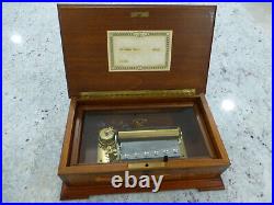 Vintage Swiss Reuge Music Box 72 Key Play Beethovens 9th Symphony 3 Part