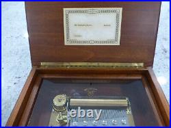 Vintage Swiss Reuge Music Box 72 Key Play Beethovens 9th Symphony 3 Part