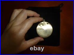 Vintage Swiss Reuge Music Box Pendant Necklace Plays Good Morning Song