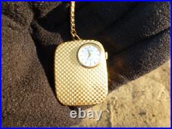 Vintage Swiss Reuge Musical Key Chin, Pendant Watch (Watch The Video)