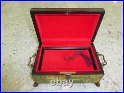 Vintage Swiss Reuge Sainte Croix CH 4 / 50 Music Box Switzerland Plays 4 Songs