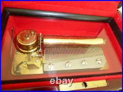 Vintage Swiss Reuge Sainte Croix CH 4 / 50 Music Box Switzerland Plays 4 Songs