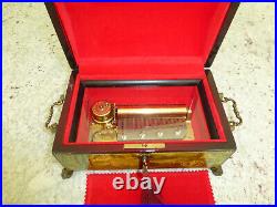 Vintage Swiss Reuge Sainte Croix CH 4 / 50 Music Box Switzerland Plays 4 Songs