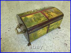 Vintage Swiss Reuge Sainte Croix CH 4 / 50 Music Box Switzerland Plays 4 Songs