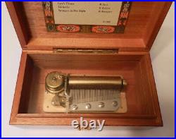 Vintage Swiss St Croix REUGE Music Box 3/50-Bird's Eye Maple Wooden Music Box