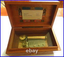 Vintage Swiss St Croix REUGE Music Box 3/50-Bird's Eye Maple Wooden Music Box