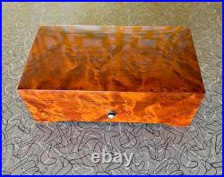 Vintage Swiss Thorens 6 Song Music Box 7 Miniature Hand Crank Brass Switzerland