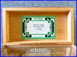 Vintage Swiss Thorens 6 Song Music Box 7 Miniature Hand Crank Brass Switzerland