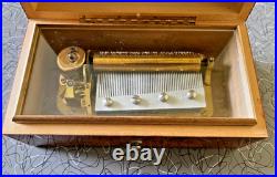 Vintage Swiss Thorens 6 Song Music Box 7 Miniature Hand Crank Brass Switzerland