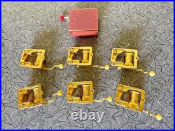 Vintage Swiss Thorens 6 Song Music Box 7 Miniature Hand Crank Brass Switzerland