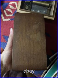 Vintage Swiss Thorens Music Box 50 Notes 4 Songs Marcheta Rio Rita Two Hearts