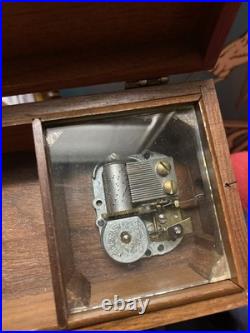 Vintage Swiss Thorens Music Box 50 Notes 4 Songs Marcheta Rio Rita Two Hearts