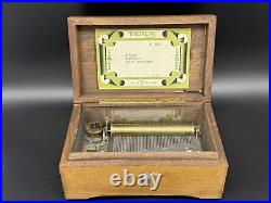 Vintage Swiss Thorens Pre Reuge Music Box 50 Notes 3 Songs, AI 350