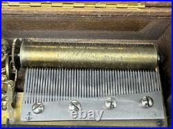 Vintage Swiss Thorens Pre Reuge Music Box 50 Notes 3 Songs, AI 350
